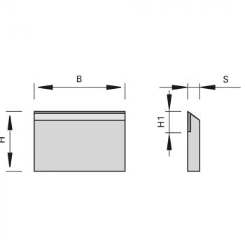 Zeichnung: Stehle 50400026 569 Streifenhobelmesser HW